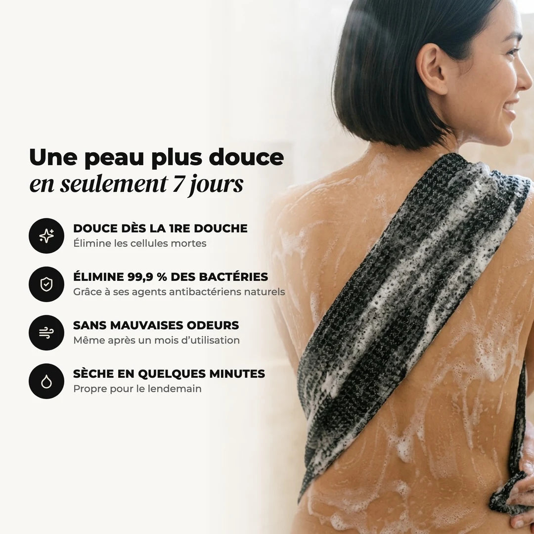 Velura™ - Serviette de douche exfoliante