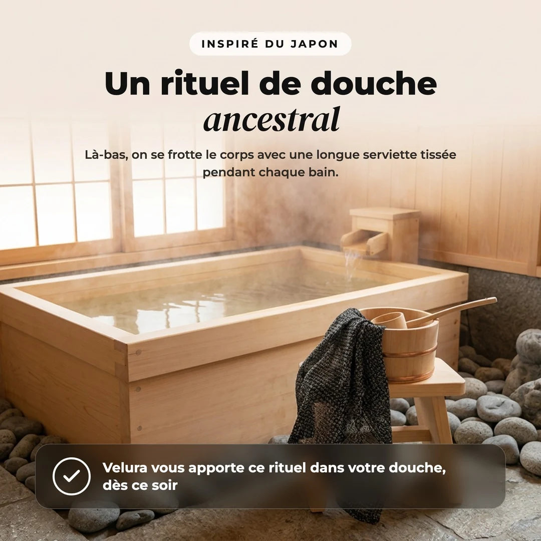 Velura™ - Serviette de douche exfoliante