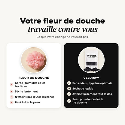 Velura™ - Serviette de douche exfoliante