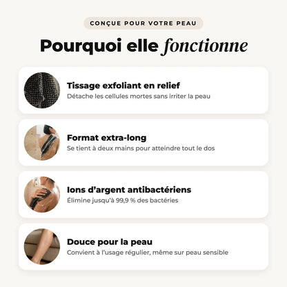 Velura™ - Serviette de douche exfoliante
