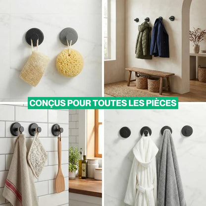 Pack de crochets à ventouse ultra-résistants Dechalet