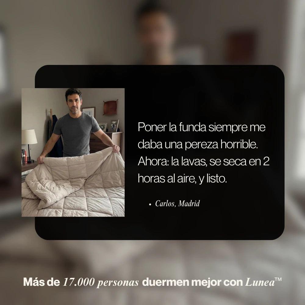 Lunea™ – El edredón 2 en 1 sin funda de secado rápido