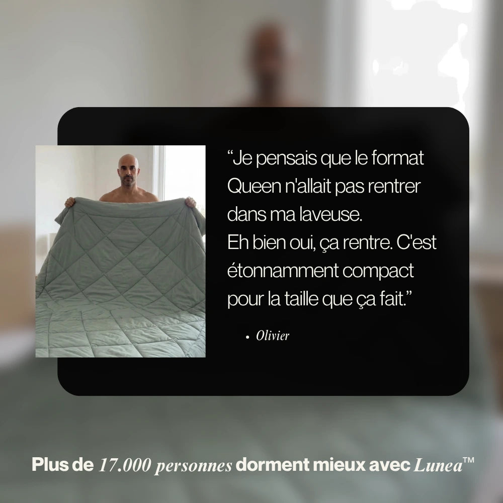 Lunea™ – La couette 2-en-1 sans housse à séchage rapide
