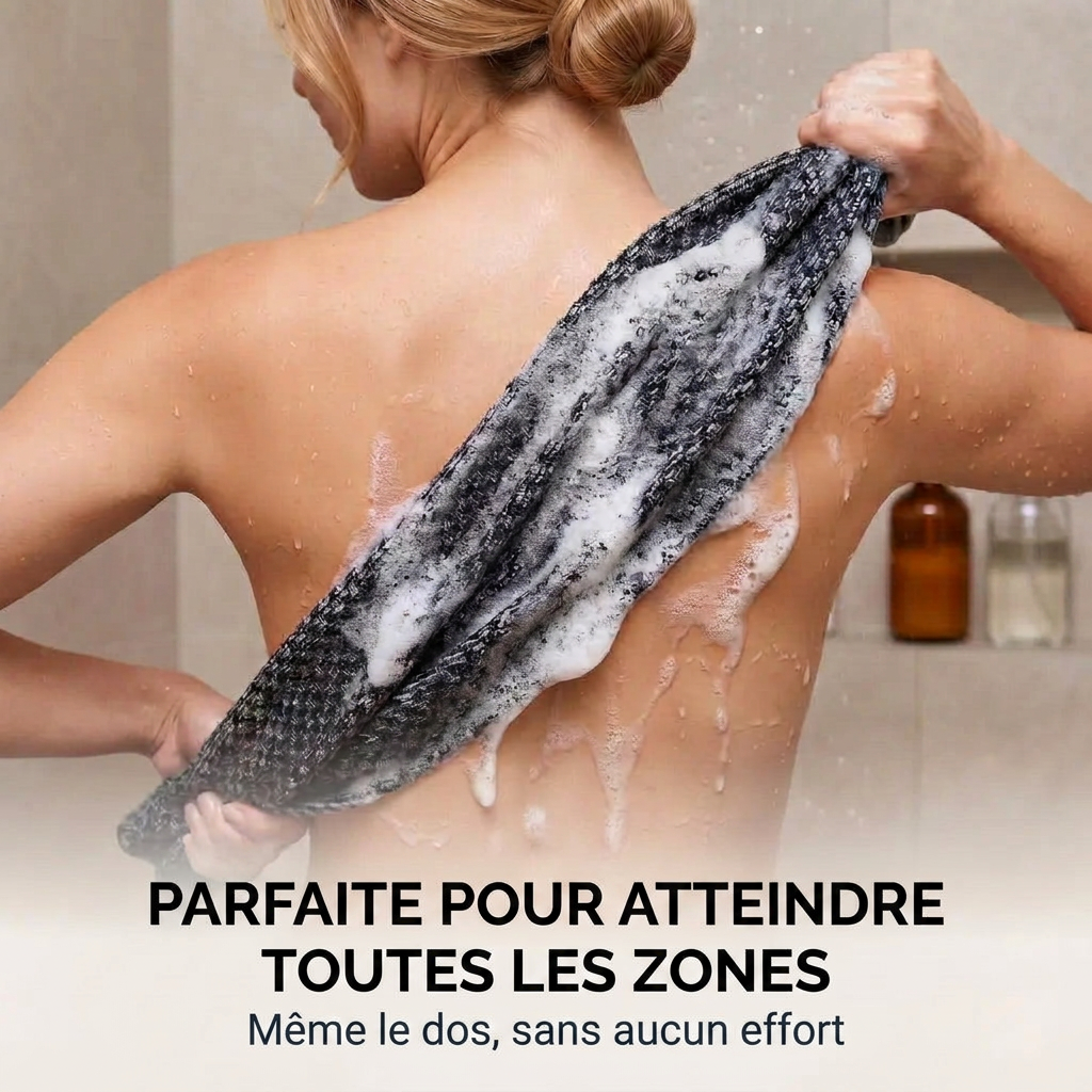 Velura - Serviette de douche exfoliante