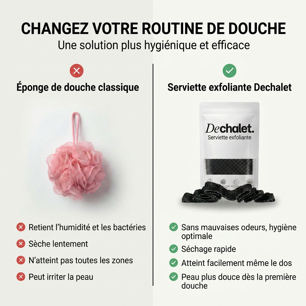 Velura - Serviette de douche exfoliante