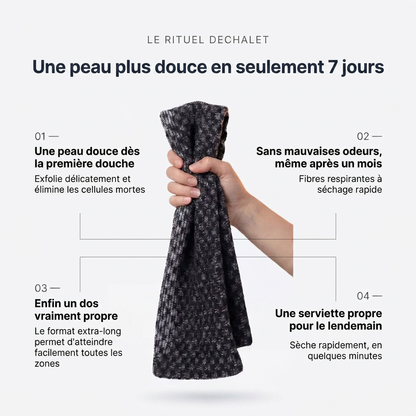 Velura - Serviette de douche exfoliante
