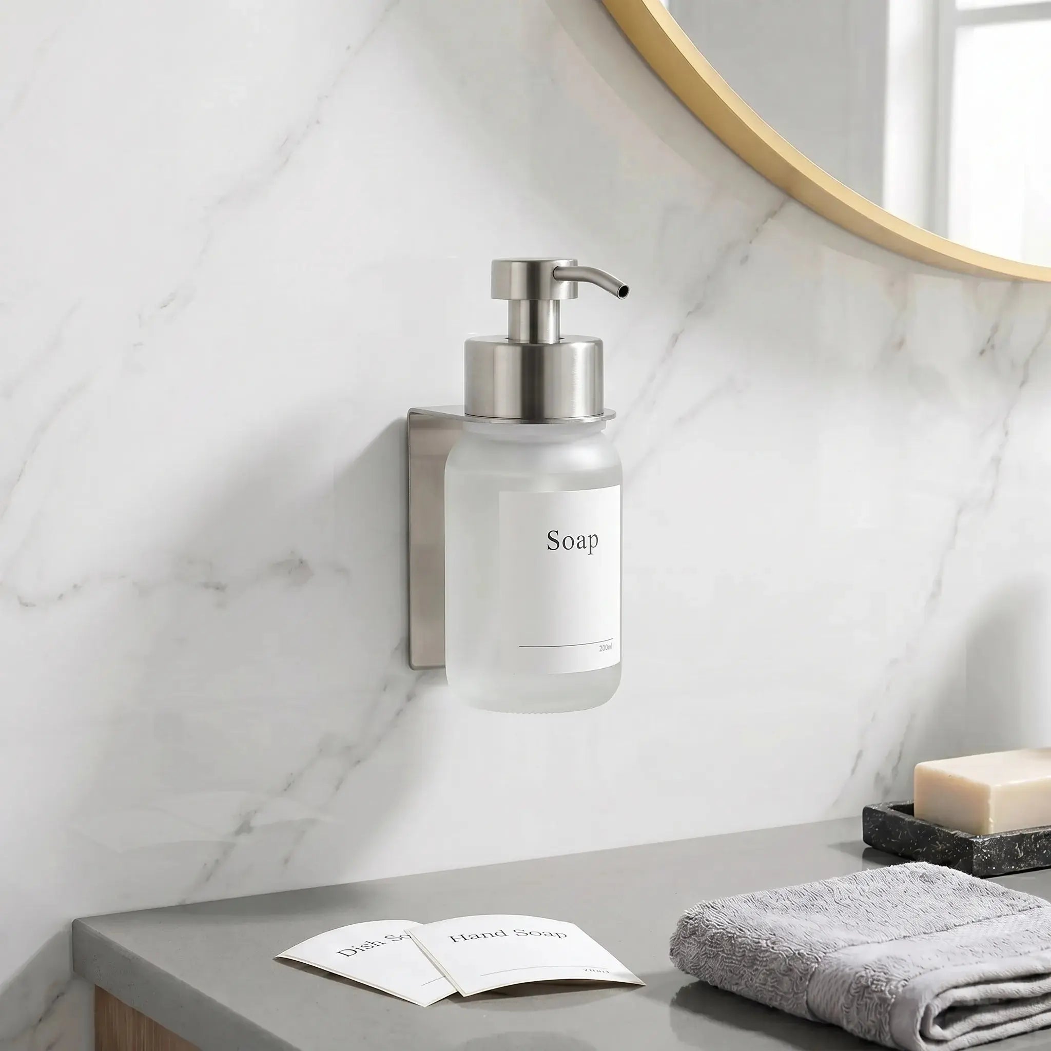 Soapik™ - Distributeur de savon mural en verre Dechalet