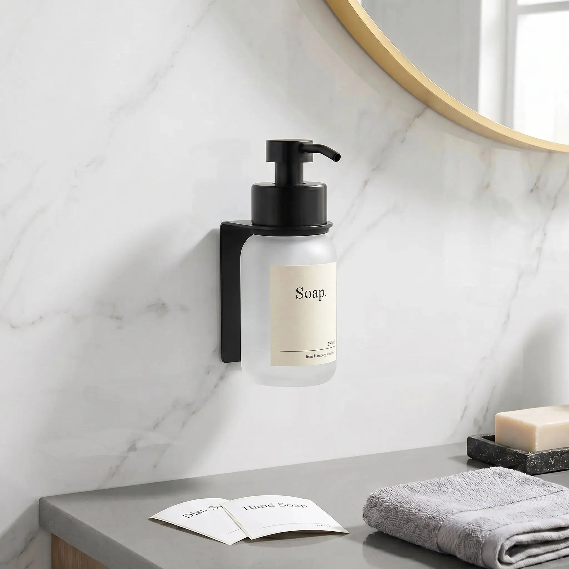 Soapik™ - Distributeur de savon mural en verre Dechalet