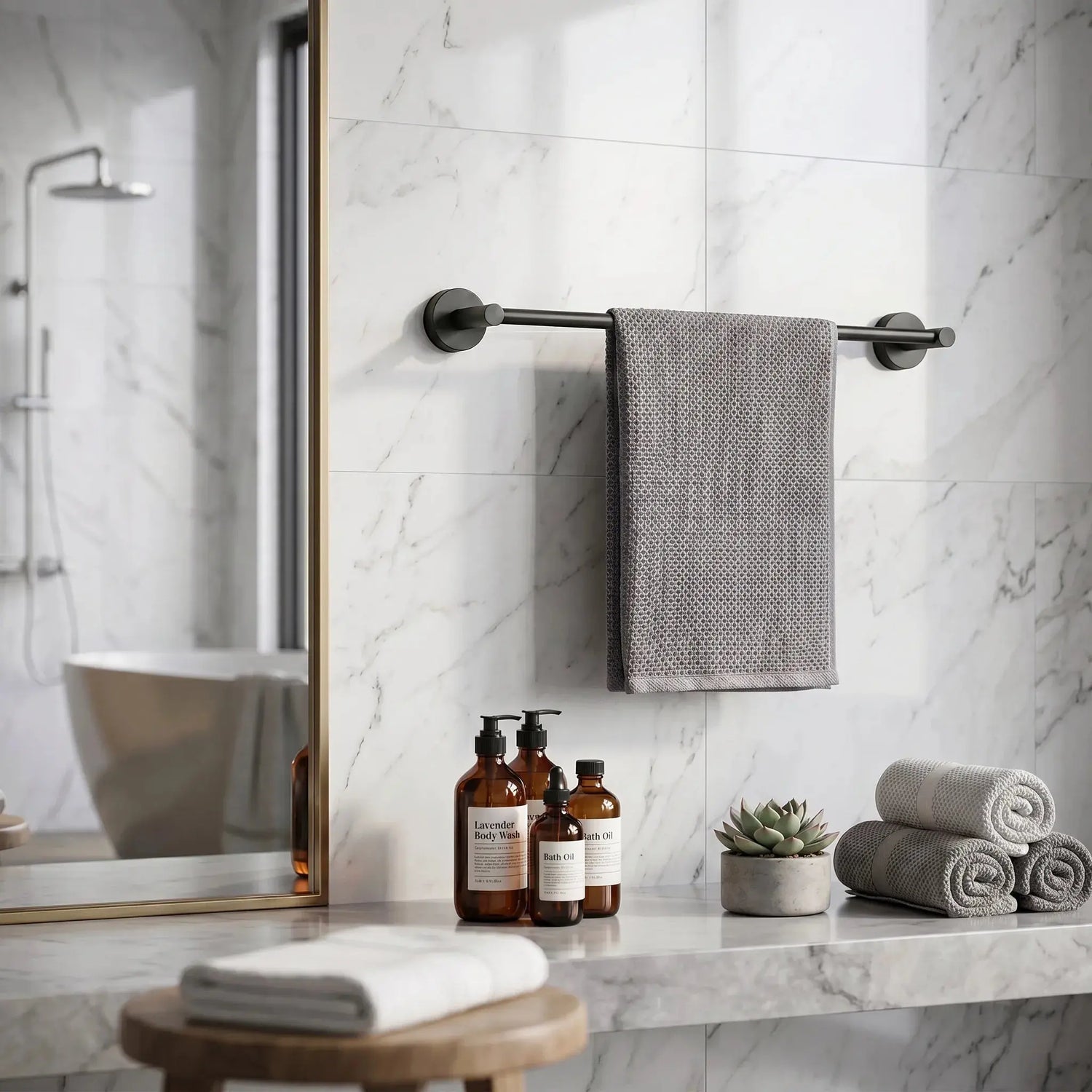 TowelGrip™ - Barre à ventouse pour serviettes Dechalet