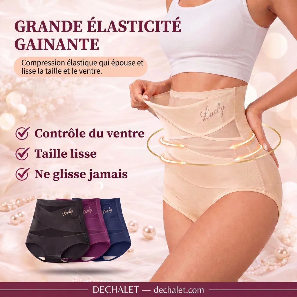 Lucky™ - Culotte gainante sans coutures - Taille haute et ventre plat
