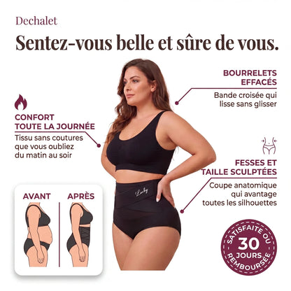 Lucky™ - Culotte gainante sans coutures - Taille haute et ventre plat