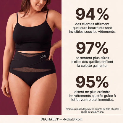 Lucky™ - Culotte gainante sans coutures - Taille haute et ventre plat
