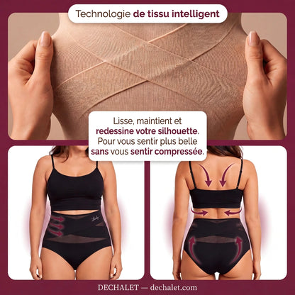 Lucky™ - Culotte gainante sans coutures - Taille haute et ventre plat