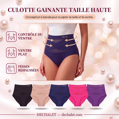 Lucky™ - Culotte gainante sans coutures - Taille haute et ventre plat