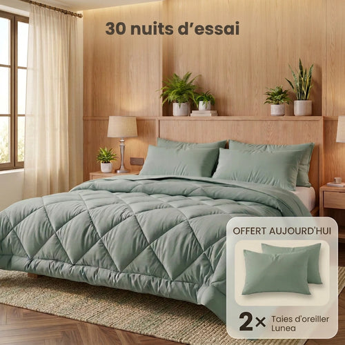 Lunea™ – La couette 2-en-1 sans housse à séchage rapide