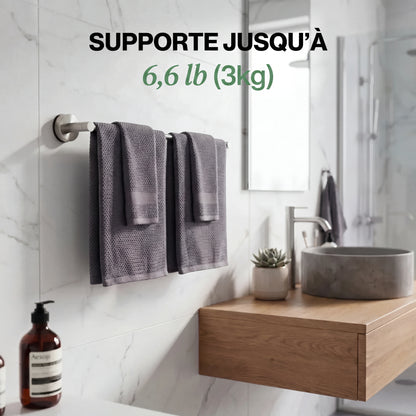 TowelGrip™ - Barre à ventouse pour serviettes
