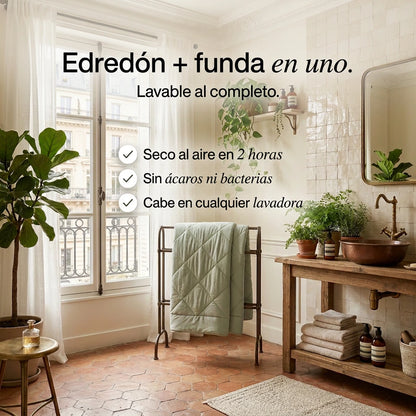Lunea™ – El edredón 2 en 1 sin funda de secado rápido